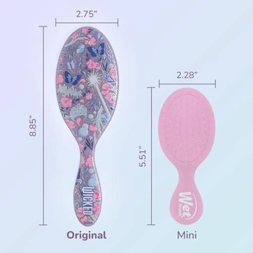 Wet Brush Glow with Glinda Original Detangler Hair Brush & Butterfly Bobbies